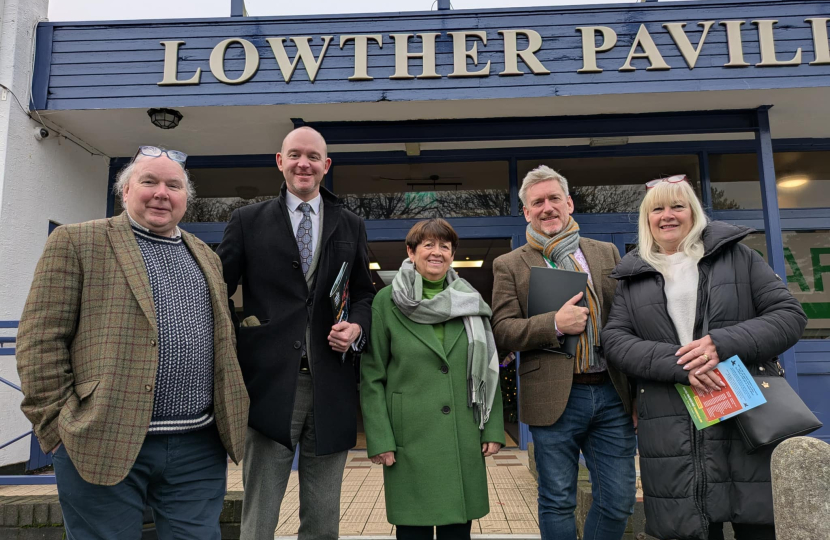 Andrew with Lowther Pavillion volunteers