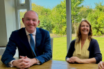 Andrew and Council Leader, Karen Buckley 